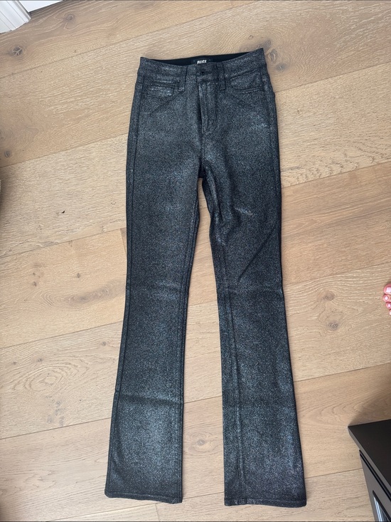 PAIGE Denim - PAIGE Women's Claudine Glitter Luxe Coating Flare Jeans